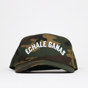 
            
                Load image into Gallery viewer, Échale Ganas Curved Camo hat
            
        